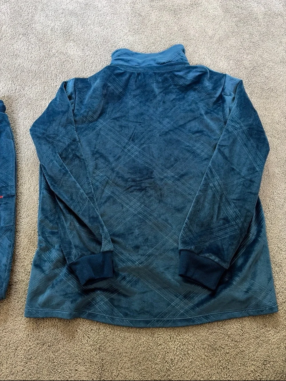Tommy Hilfiger Blue Velour Pajama Set
